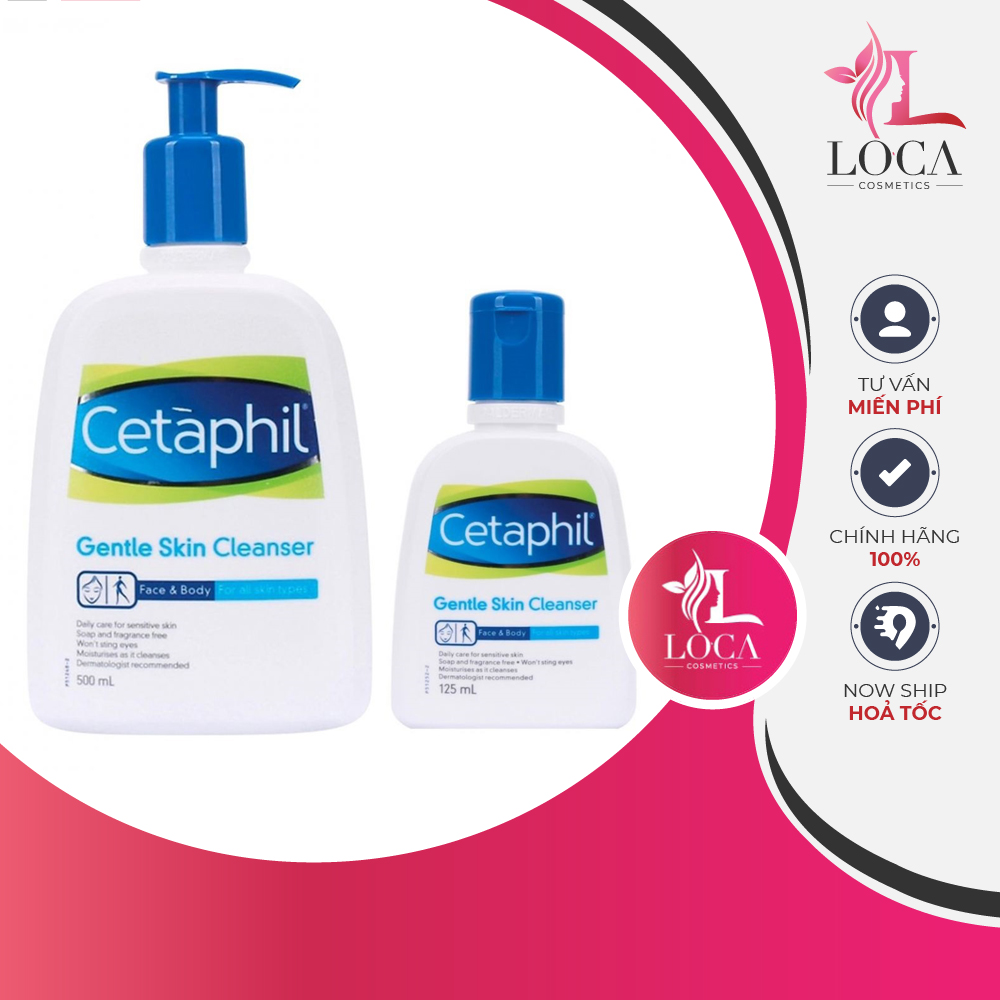 Sữa rửa mặt cetaphil gentle skin cleanser 125ml, 500ml