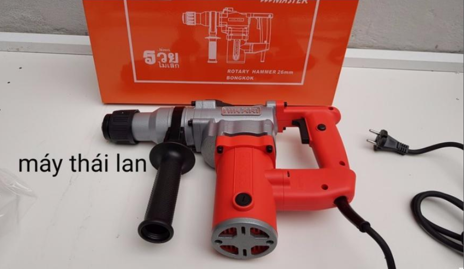 Bộ Máy khoan đục bê tông Thái lan Hikari 06-26B màu đỏ ớt
