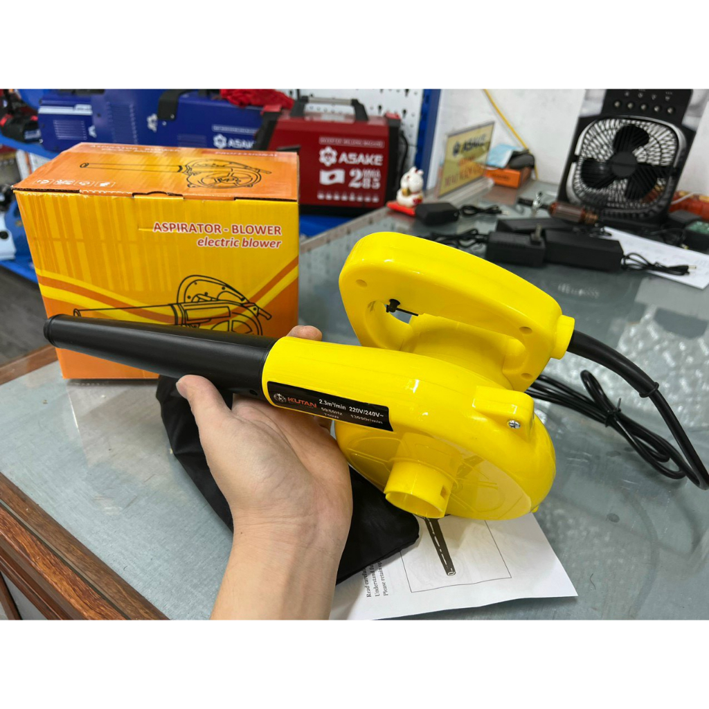 F Máy thổi bụi KUTAN 750W | máy thổi bụi quán net | máy thổi hút bụi | máy thổi cầm tay | dây đồng | bảo hành 1 năm