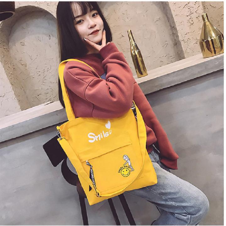 Túi tote thời trang smile 2019