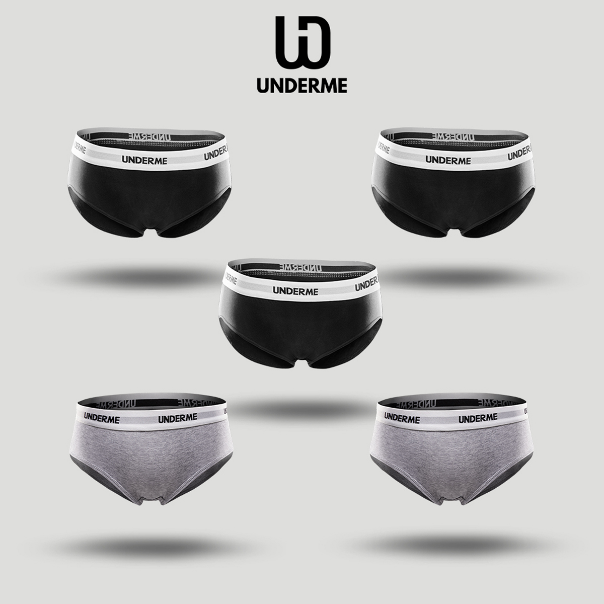 Combo 5 quần lót nữ cotton underme dáng hipster tam giác cơ bản mặc hàng ngày thoáng mát thoải mái - udm005