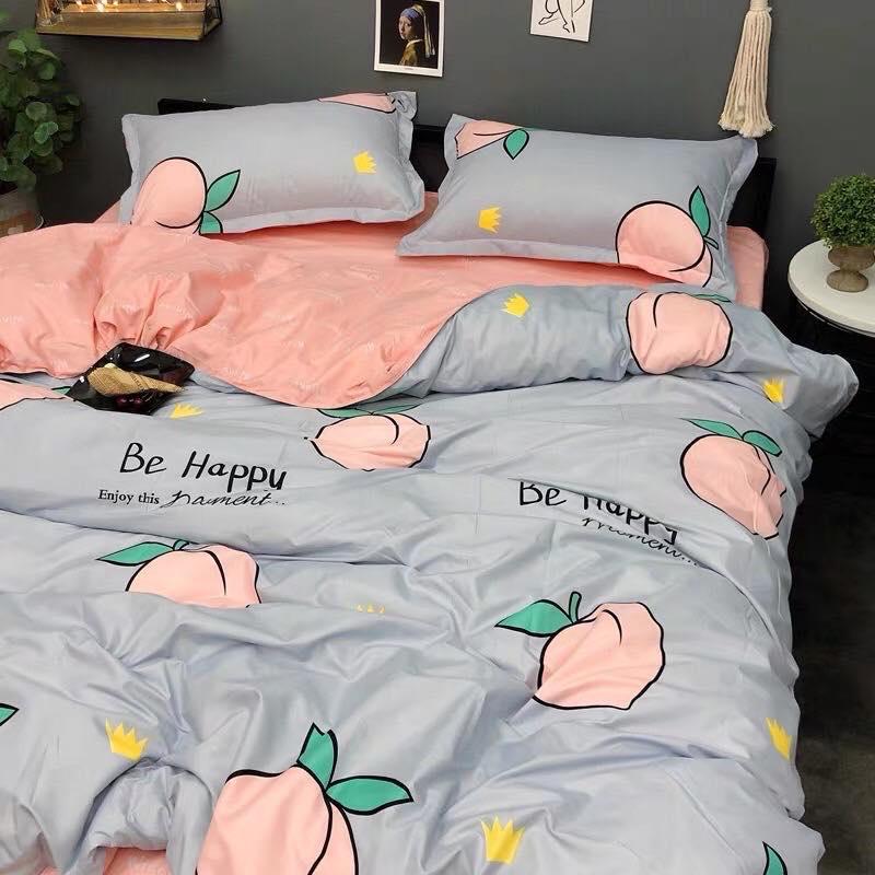 BỘ CHĂN GA GỐI HÀN QUỐC HÌNH QUẢ ĐÀO