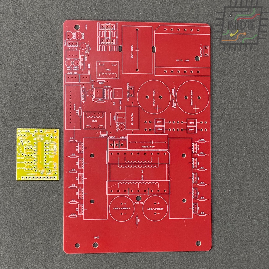 Pcb mạch in kích điện tử 10 fet băm dương kèm dao động