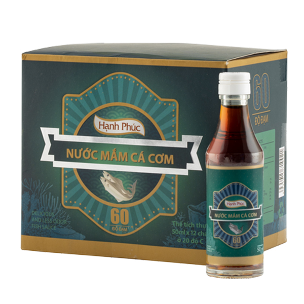 Nước mắm cá cơm hạnh phúc 60 độ đạm- hộp
