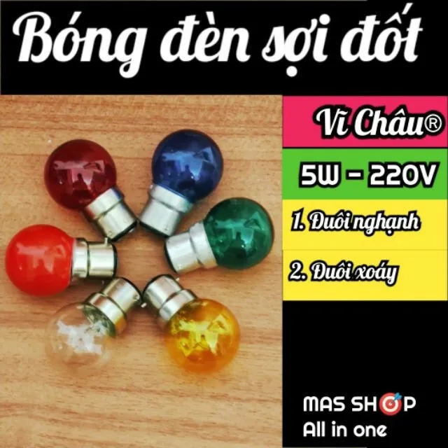 1 Hộp Bóng sợi đốt trái chanh đuôi gài E27