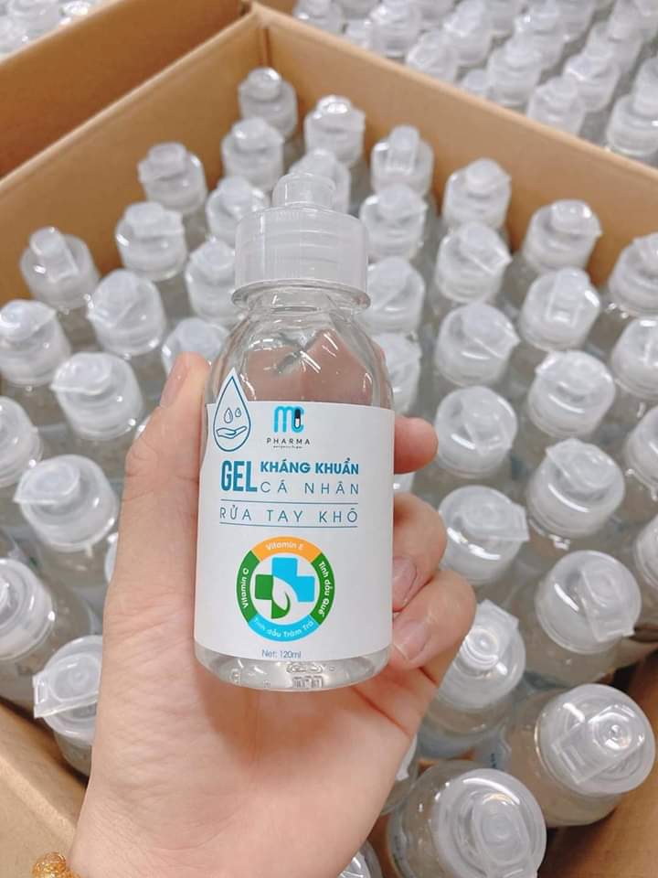 Nước rửa tay khô - gel kháng khuẩn mc pharma 120ml