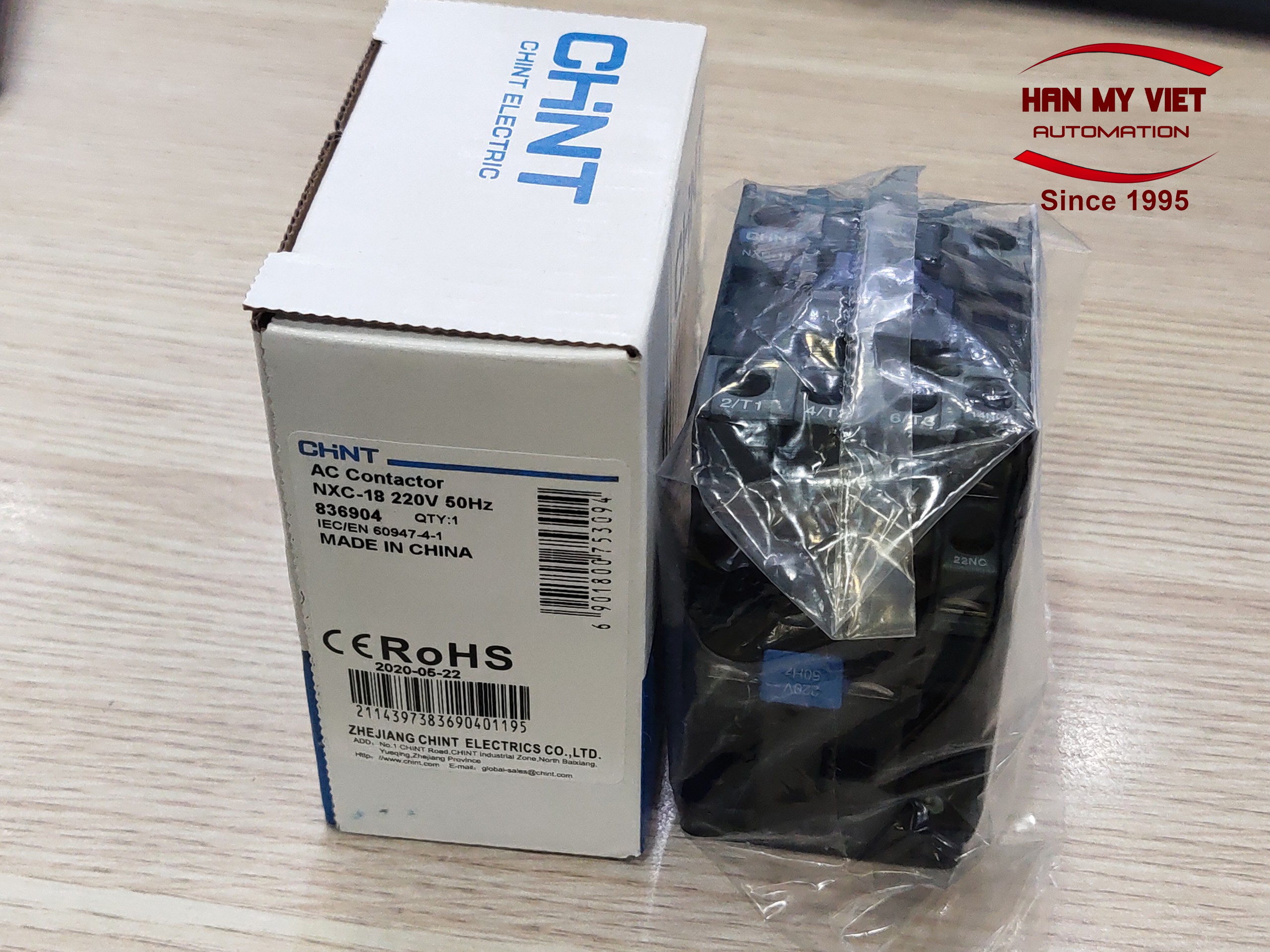 Contactor khởi động từ 18a nxc-18 chint