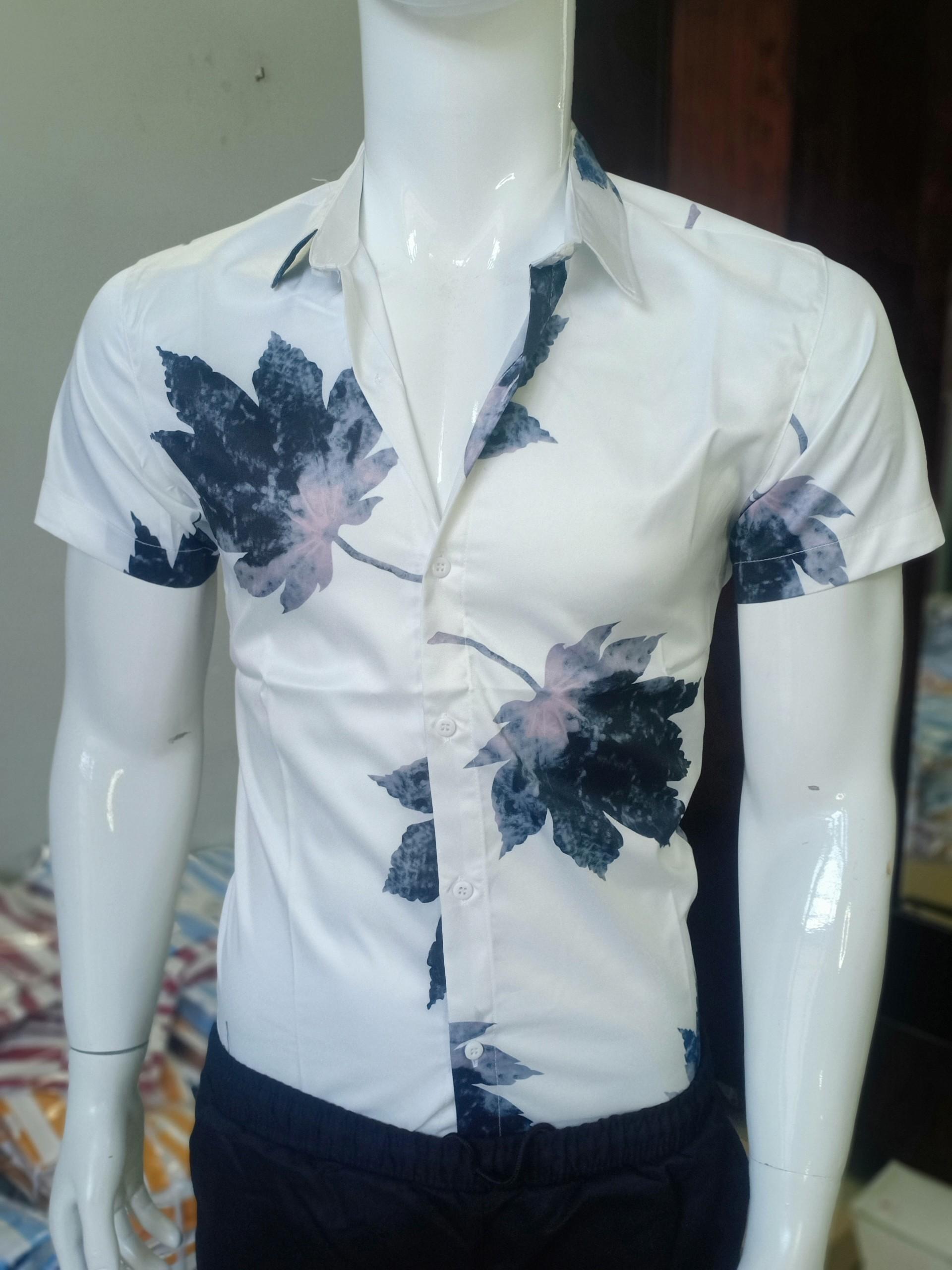 [HCM][Siêu Phẩm Sơ Mi Họa Tiết Lá ]Áo sơ mi nam in họa tiết lá trẻ trung nam tính thời trang cao cấp shop YG MILAN ( hình thật)