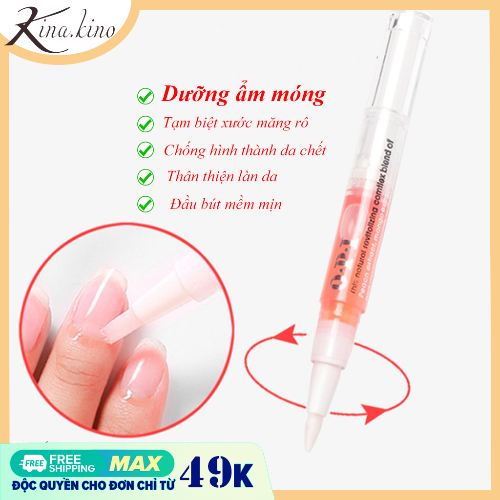 Bút dưỡng móng Kinakino tinh chất hoa quả lành tính phù hợp mọi loại da 5ml