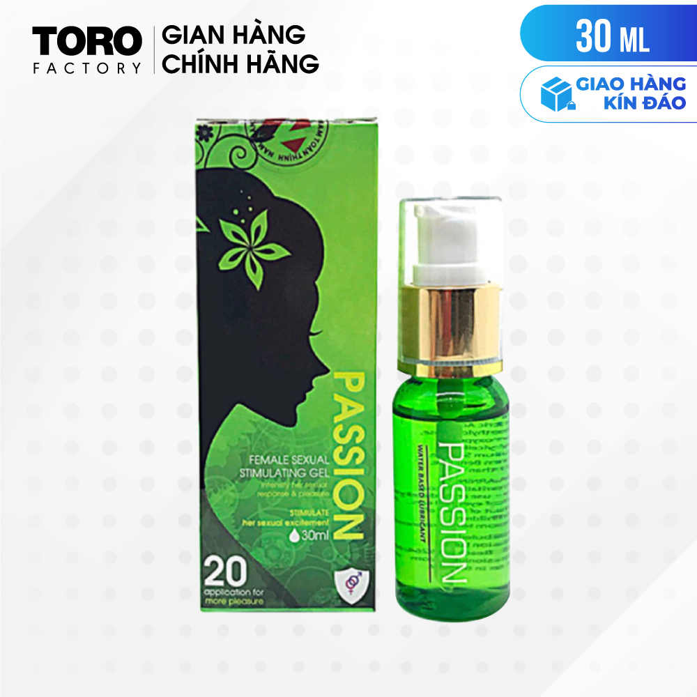 Gel bôi trơn nữ Passion - Chai 30ml | TORO FACTORY
