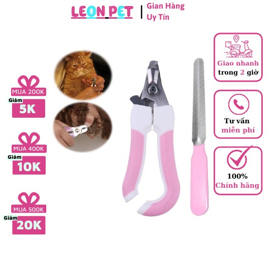 Kéo cắt móng chân chó mèo + Dũa móng