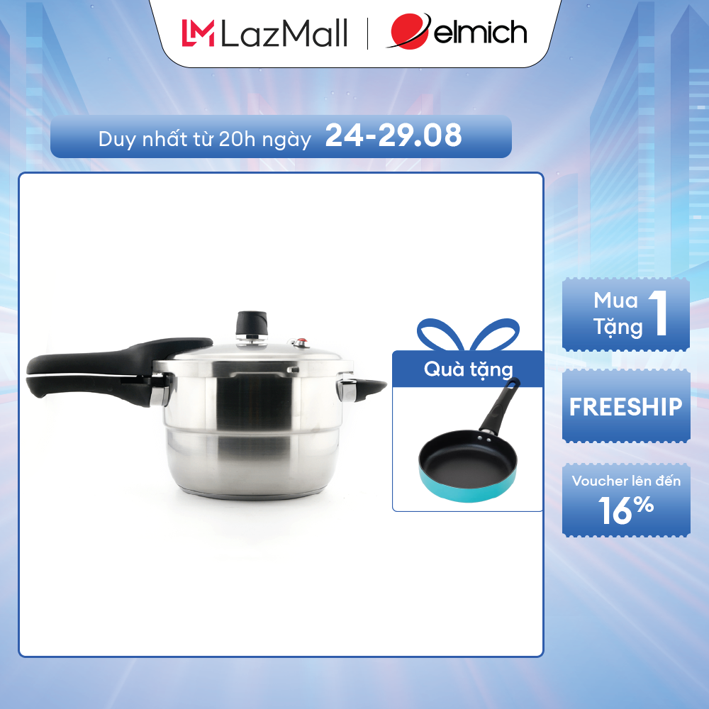 Nồi áp suất inox 304 elmich el3369 20cm 4.0l