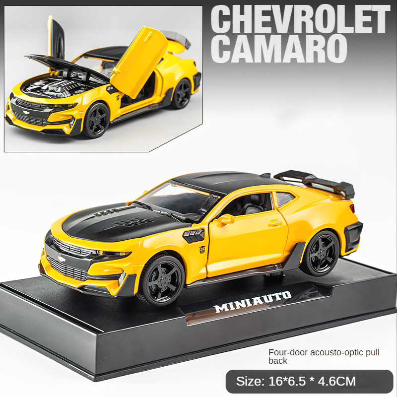 Đồ chơi mô hình siêu xe kim loại Bumble Bee Chevrolet Camaro