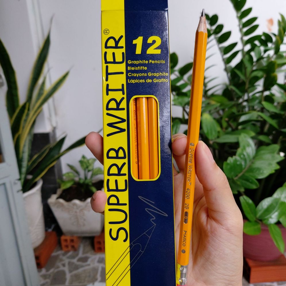 Hộp 12 cây bút chì 2b marco 4200e