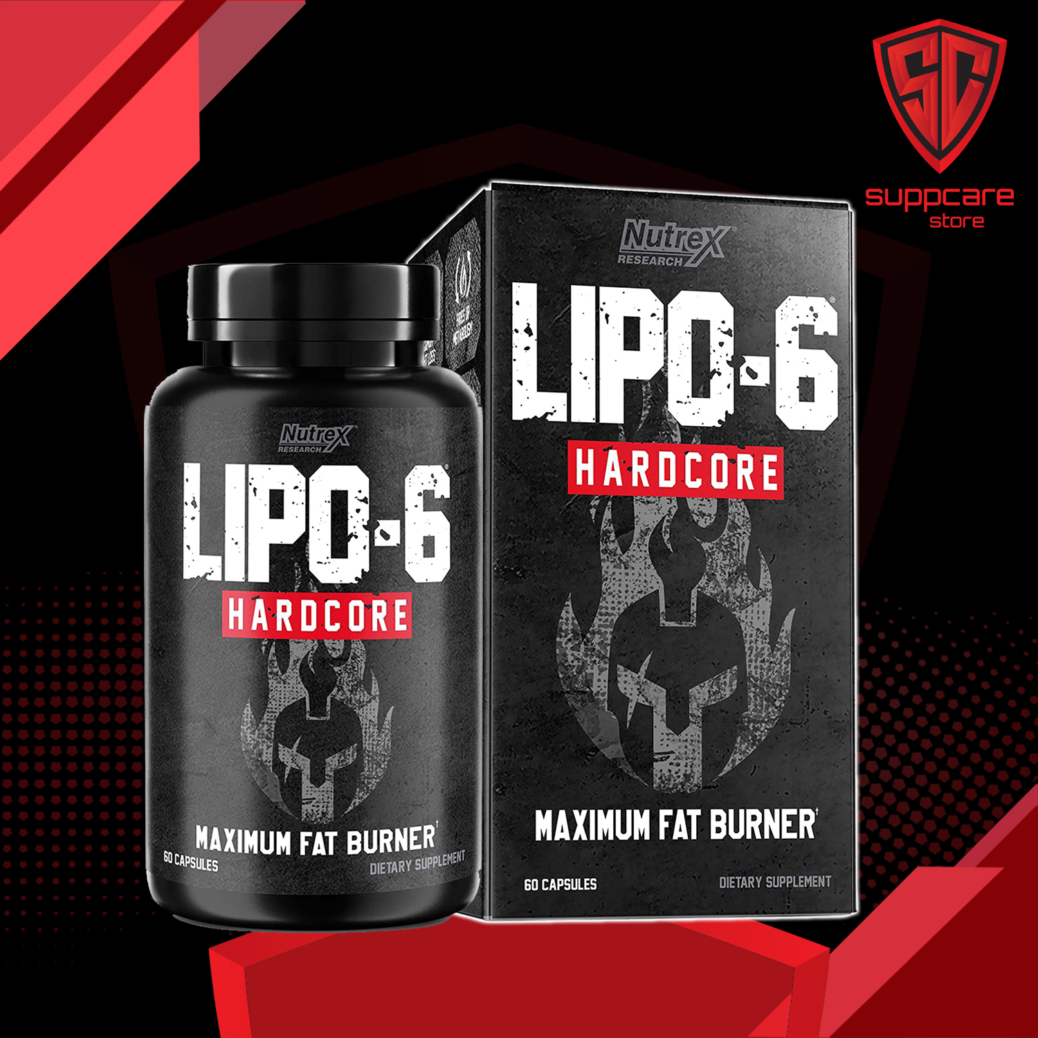 Viên uống giảm cân - đốt mỡ | nutrex lipo 6 hardcore - chính hãng nhập mỹ suppcare