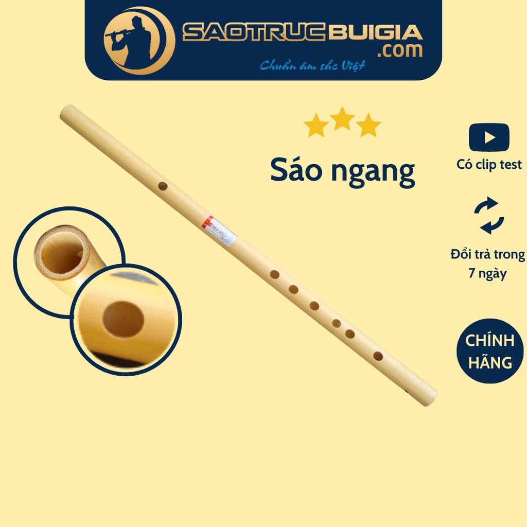 Sáo trúc dòng VS3 Tone Si Bình (B4) - Sáo Trúc Bùi Gia chính hãng