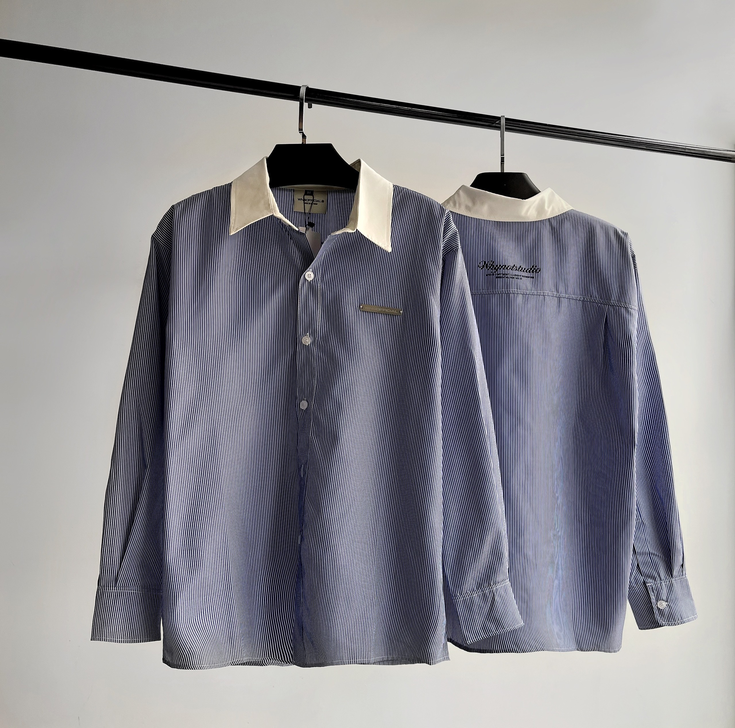 Wns metallic shirt v2 - áo sơ mi dài tay unisex local brand wns chính hãng