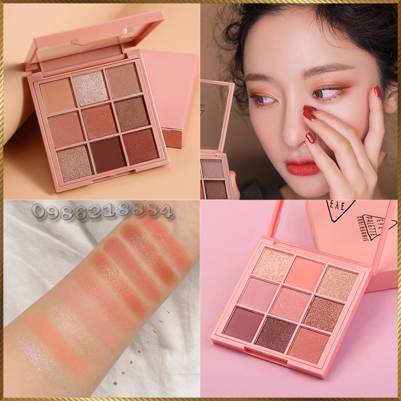 Bảng phấn mắt Coolbarbie Eye Palette tông cam đất cam đào CEP2