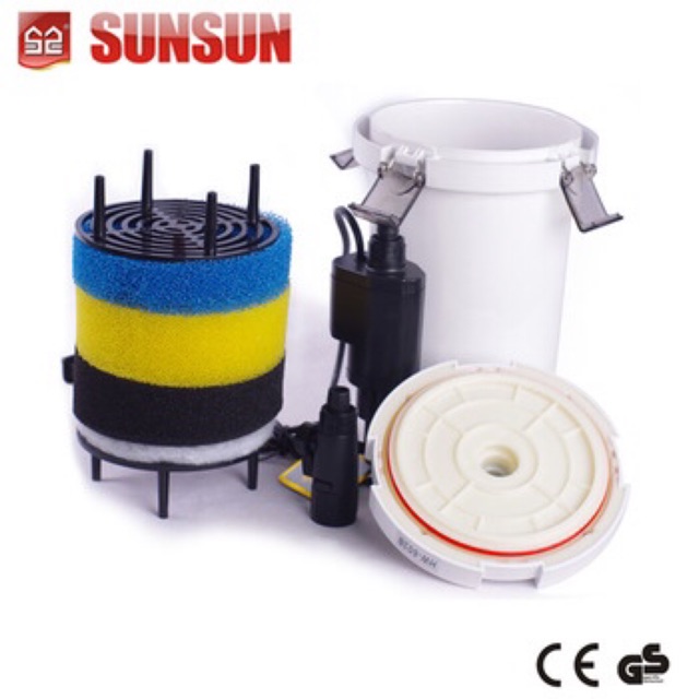 Lọc phụ SUNSUN HW-603B (Có Bơm ) - Tặng kèm bông lọc thủy sinh
