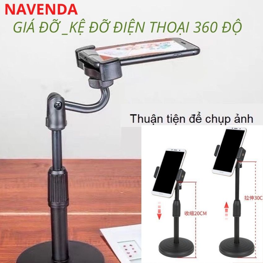[ SIÊU KHUYẾN MẠI ] Giá đỡ điện thoại tự xoay 360 độ điều chỉnh độ cao thấp, ... HÀNG CAO CẤP BỀN ĐẸP