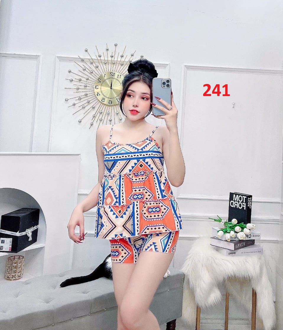 Bộ lụa hàn đùi dễ thương - 40 đến 58kg - ảnh thật
