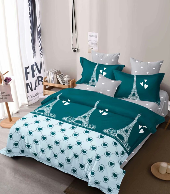 Chăn chần Microfiber Eiffel'sLove - 015 chất liệu Microfiber chống thấm nước và kháng khuẩn House of Cardin