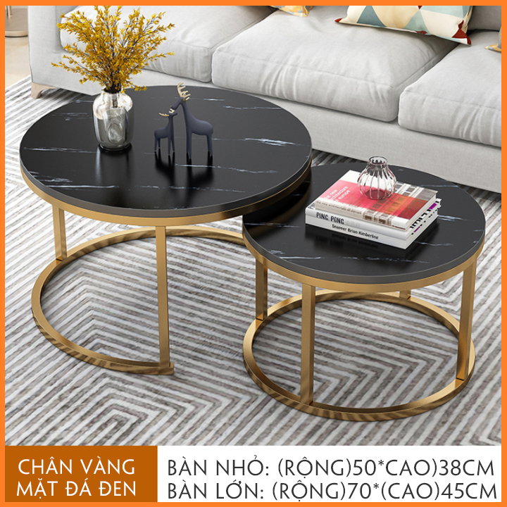 Bàn Trà Đôi, Bàn Sofa 2 Tầng Phong Cách Bắc Âu - Bàn Trà Phòng Khách Cao Cấp