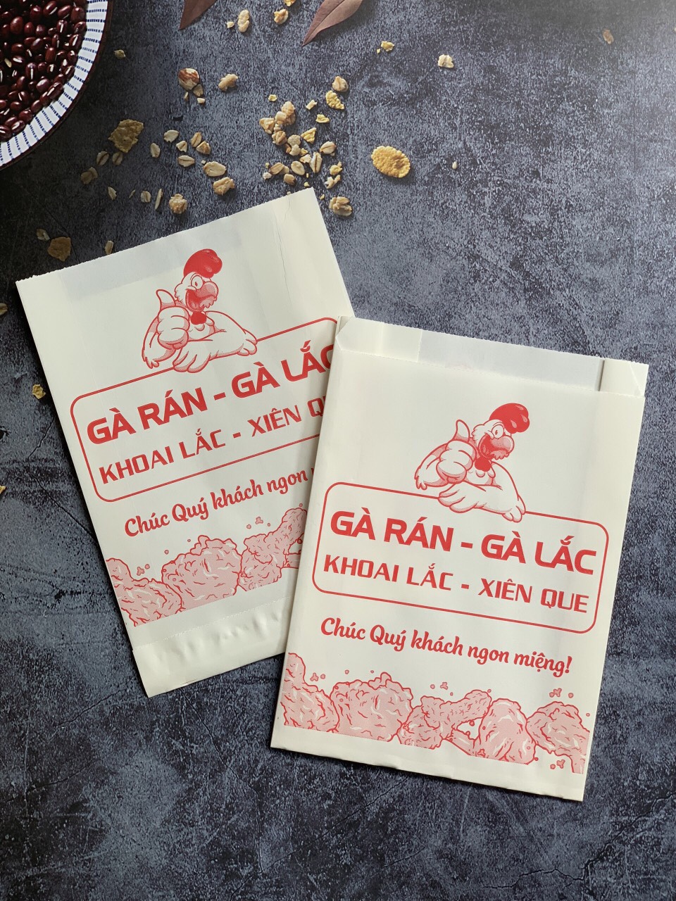 Túi giấy đựng gà rán, khoai tây chiên