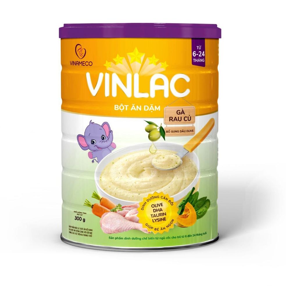 Bột ăn dặm Vinlac Gà Rau Củ