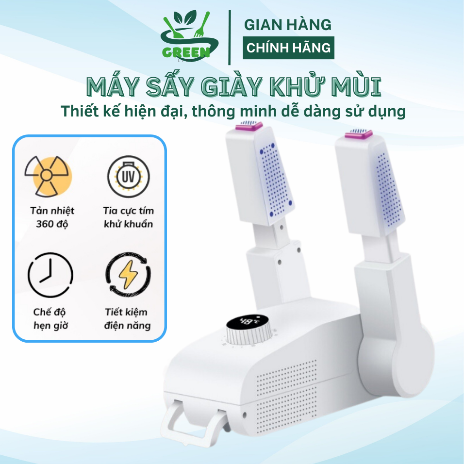 Máy sấy giày thông minh Changhong máy sấy giày khử mùi hôi công suất 180W nhiệt tỏa đều làm khô nhanh máy sấy khử mùi giày