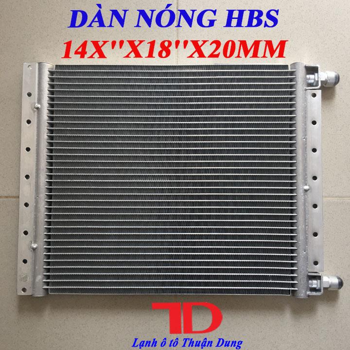 Dàn Nóng HBS 14x18 inch 36x46 cm dày 20mm và dày 32mm Dàn Nóng Điều Hòa Ô Tô- Vật Tư Điện Lạnh Ô Tô Thuận Dung