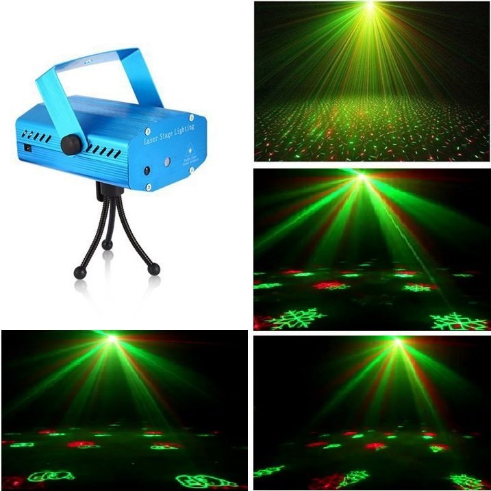 Đèn Chiếu Laser Vũ Trường Cảm Biến Âm Thanh. Đèn Chiếu Sao . Đèn chiếu Laze mini, quán caffe, nhà hàng. Đèn trang trí Noel, ngày tết