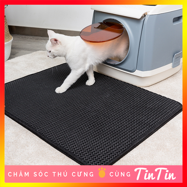 Thảm Lót Nhà Vệ Sinh Ngăn Ngừa Rơi Vãi Cát Cho Mèo (40 x 50 cm) #Tintin Pet Store