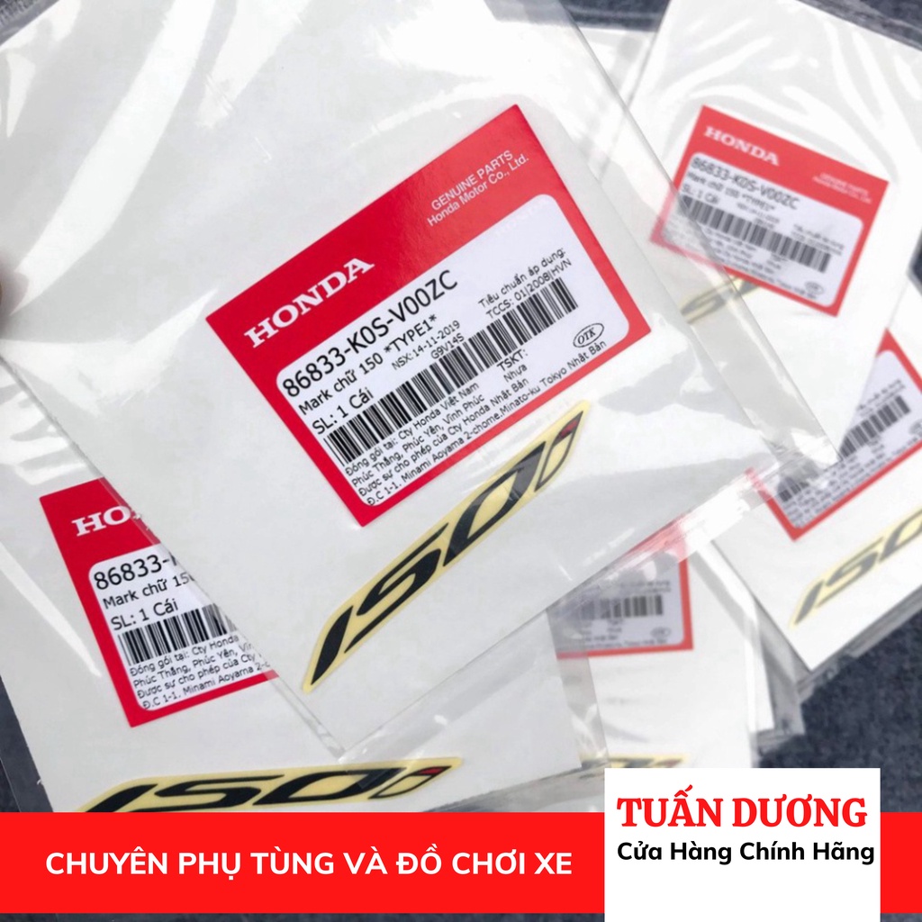 Tem chữ 150i Honda SH 2020- 2021, lắp được cho cả 125i và 150i