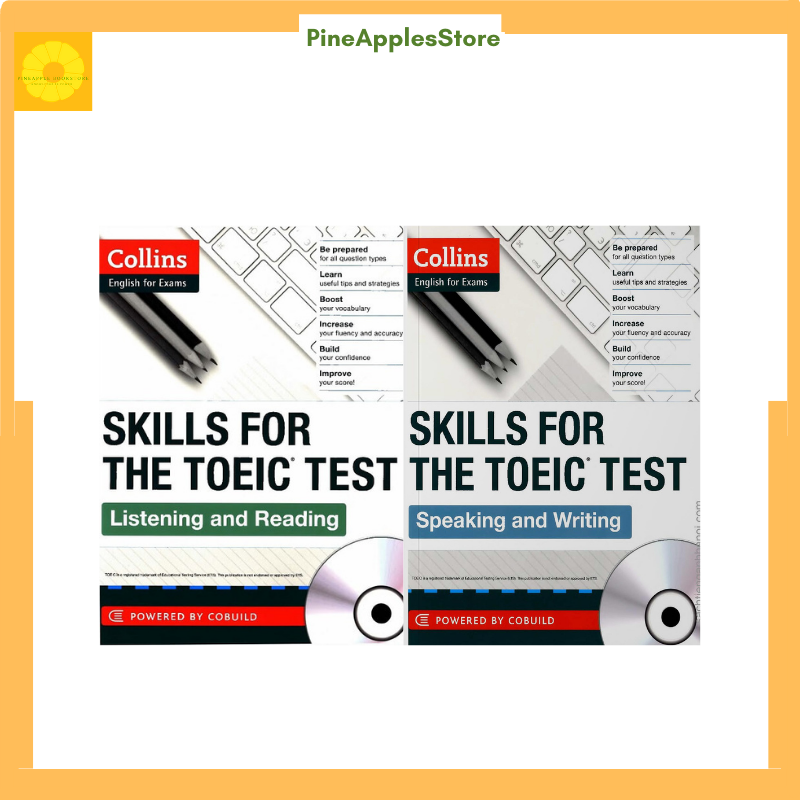 Bộ sách Skills For The TOEIC Test 4 kĩ năng ,file nghe được gửi qua mail