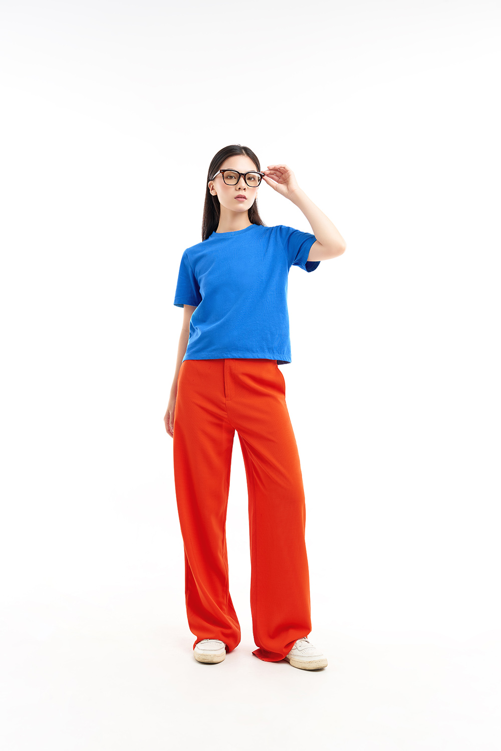 Dottie - áo thun trơn căn bản nữ dottie xanh dương - t0526