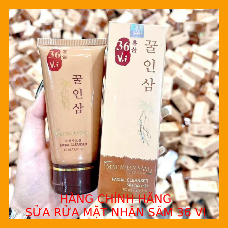 Sửa rửa mặt mật nhân Sâm 36 vị - 80ml Chính hãng - Sửa rửa mặt nhân sâm