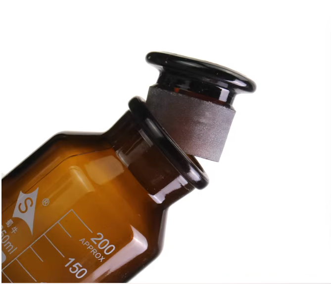 Chai thủy tinh nâu miệng rộng 60ml, 125ml. 250ml. 500ml, 1000ml - dụng cụ thí nghiệm