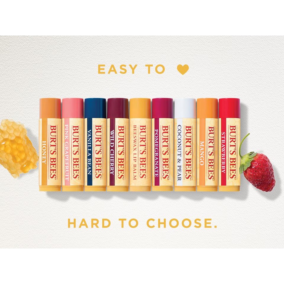 Son dưỡng Beeswax Lip Balm đủ mùi 4.25g Burt's Bees
