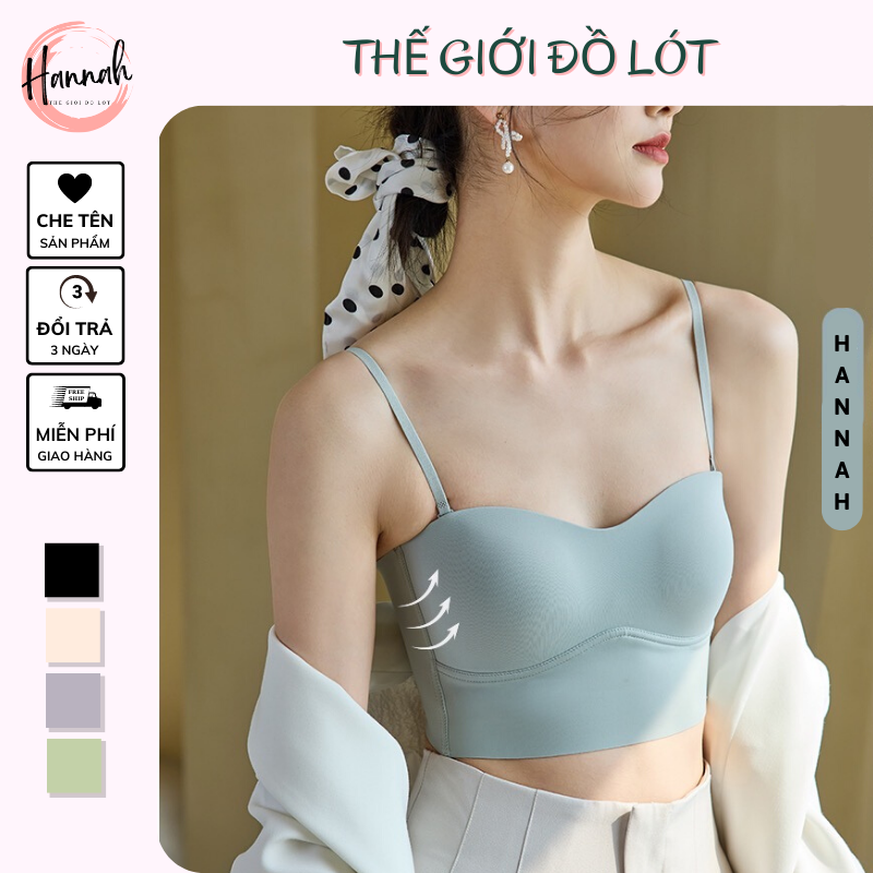 Áo bra đúc su lụa siêu mềm mịn br06 hannah secret