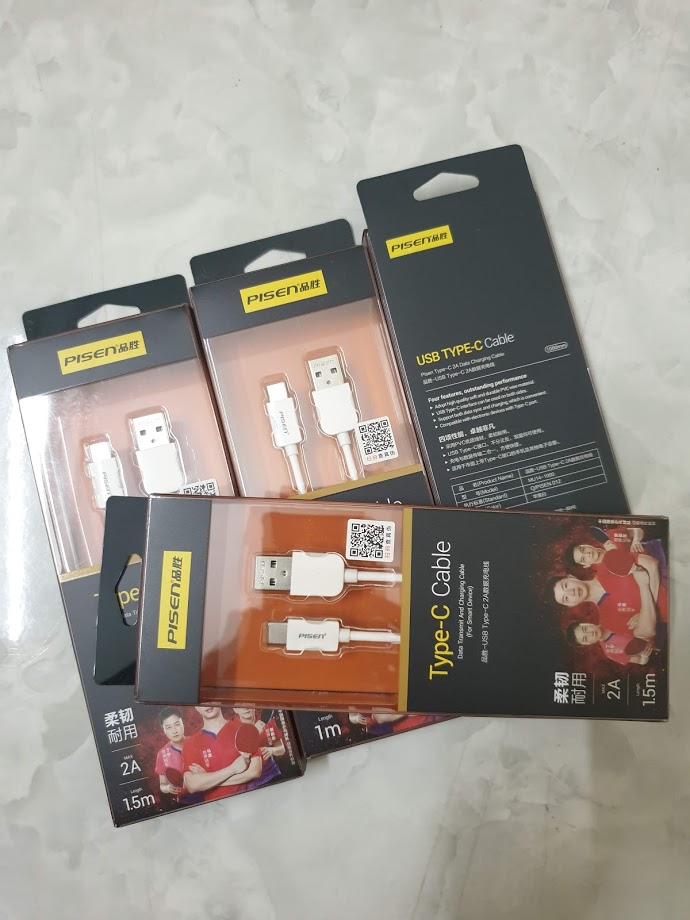 Dây cáp sạc Type-C chính hãng Pisen