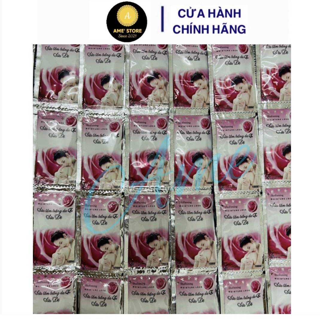 100gói sữa tắm hồng - 6.5ml. dùng trong nhà nghỉ, khách sạn, homestay