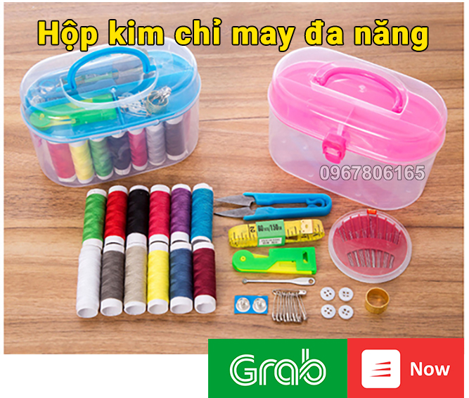 Bộ kim chỉ - Hộp kim chỉ dụng cụ may vá đa năng đầy đủ 55 món
