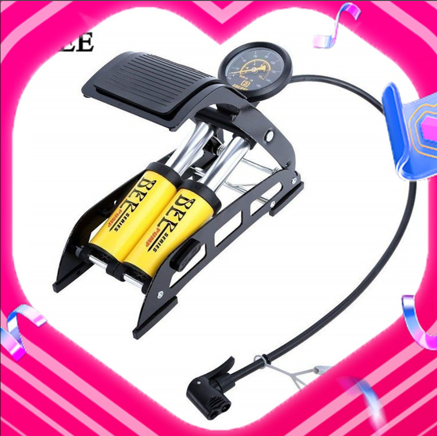 Giá bơm hơi mini,Máy bơm hơi mini Nhật,Bơm xe 2 ống cao cấp, Bơm xe hơi, xe máy, xe đạp banh bóng tiện lợi khi mang theo.Bảo hành 12 tháng 1 đổi 1.