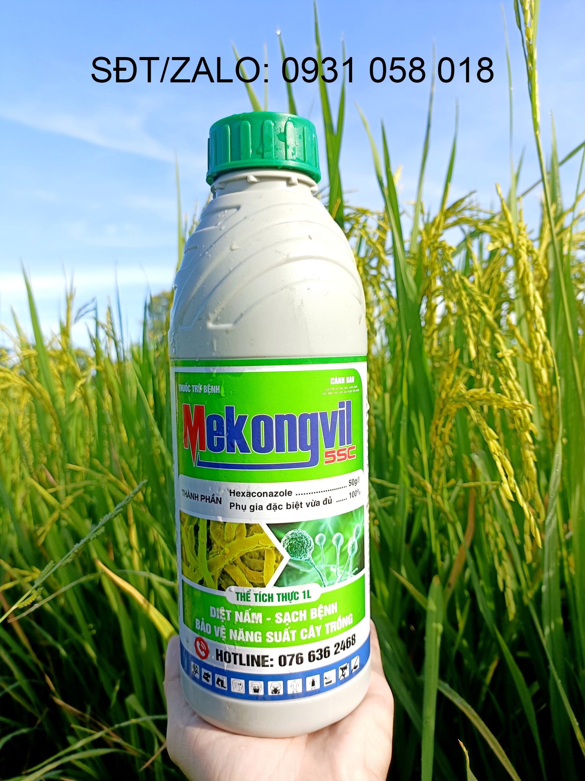 Thuốc trừ bệnh hoạt chất hexaconazole , trừ nấm phổ rộng - mekong vil 1l