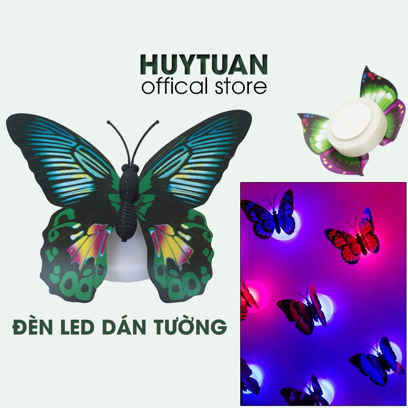 SỈ đèn ngủ bướm phát sáng trang trí tường - Đèn LED dán tường hình bướm cực xinh