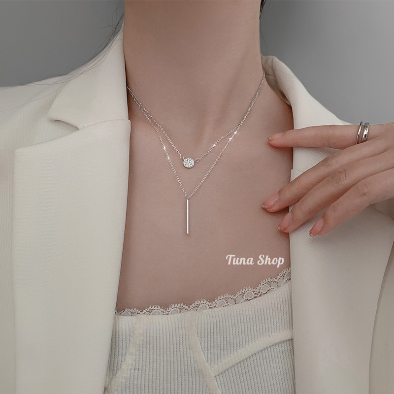 Vòng cổ bạc / dây chuyền bạc ta cao cấp_hàng có sẵn _tuna cam kết chuẩn bạc