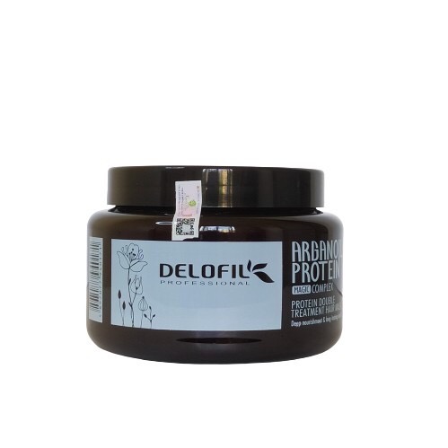 [ Delofil Chính Hãng ]  Tặng Mũ Ủ - Kem Ủ Tóc Delofil Arganoil Protein Dạng Hũ 500ml