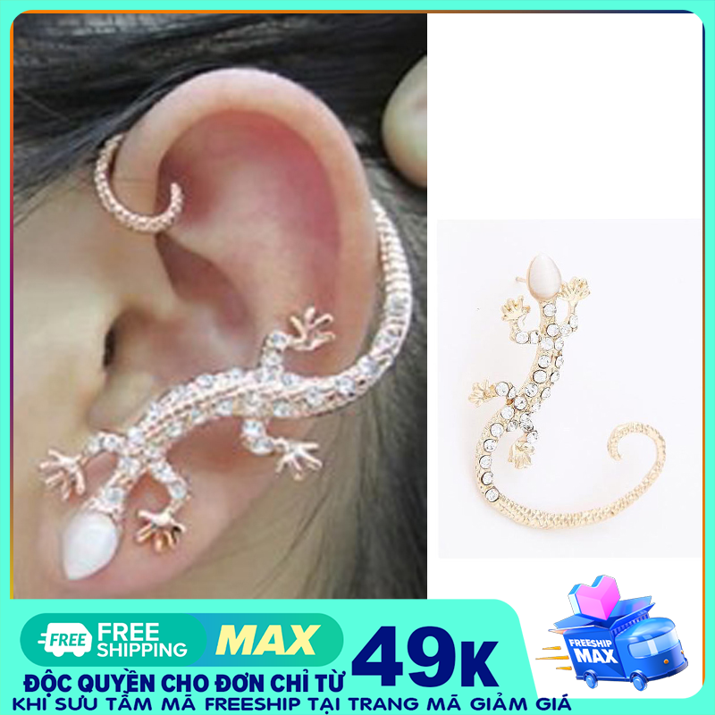 BÔNG TAI, HOA TAI NỮ RL-26 HÌNH CON THẰN LẰN DỄ THƯƠNG NHỎ NHẮN XINH XẮN TRẺ TRUNG NHƯNG KHÔNG KÉM PHẦN SANG TRỌNG