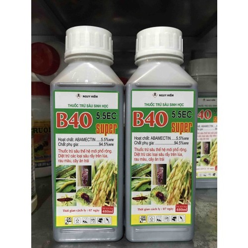 B40 super thuốc trừ sâu nhện bọ trĩ sinh học 480ml
